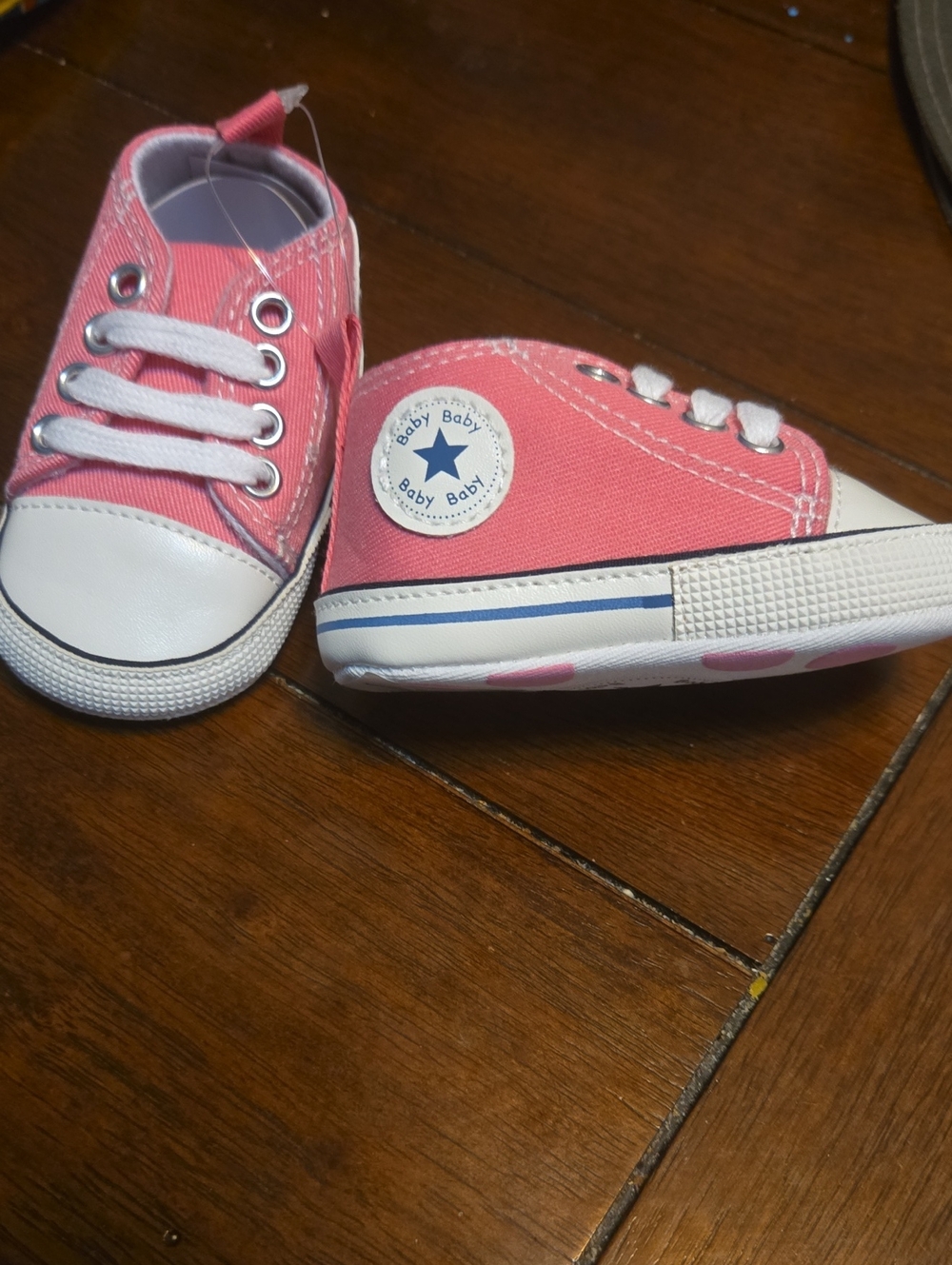 Baby Canvas High-Top Sneakers in Pink